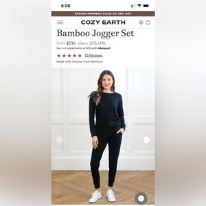 Cozy Earth Bamboo Jogger Set